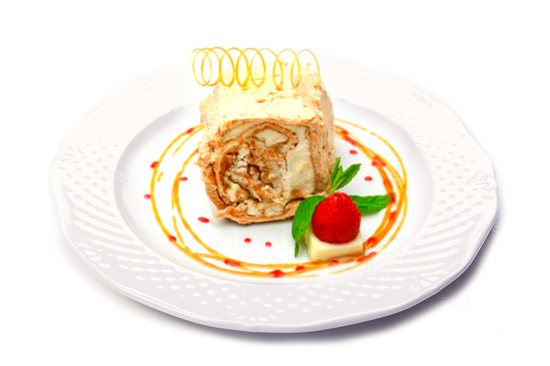 Рулет клубничный