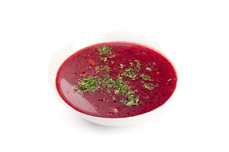 Балғын қырыққабаттан әзірленген майсыз борщ