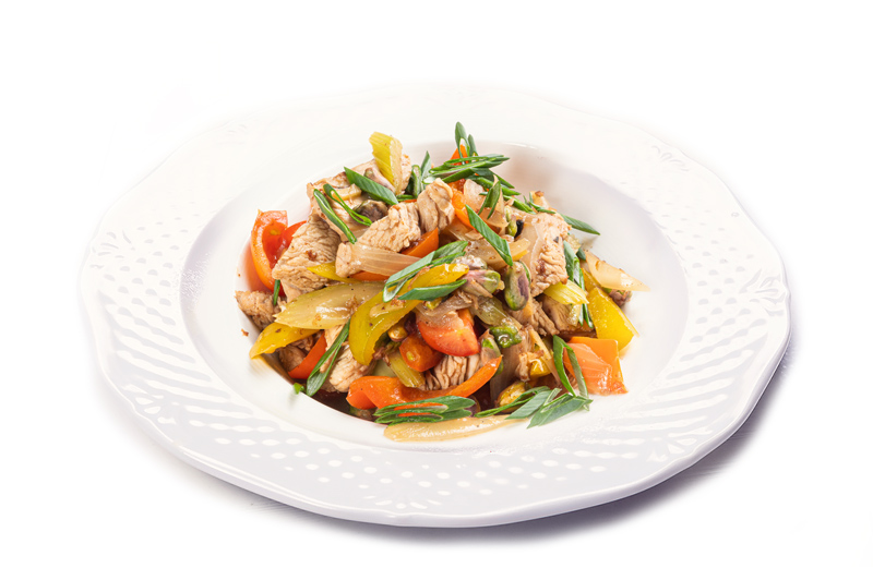 Turkey fillet with vegetables