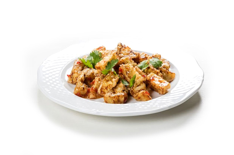 Баклажаны в кисло-сладком соусе