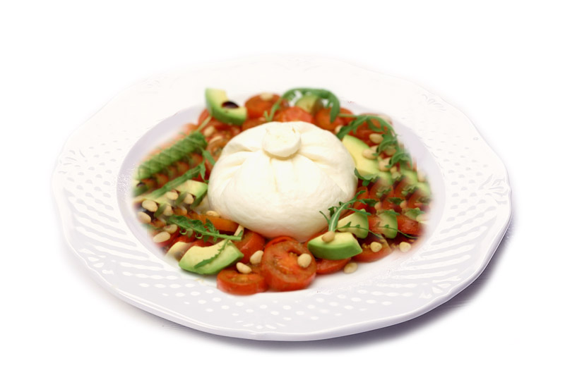 Салат с сыром «Буррата»