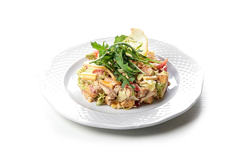 Салат из курицы с сыром