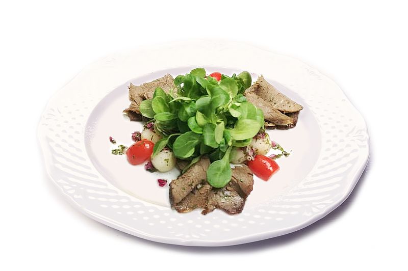 Салат из говядины с салатом «Корн»