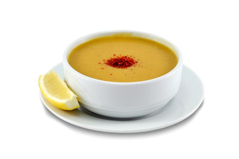 Lentil cream soup